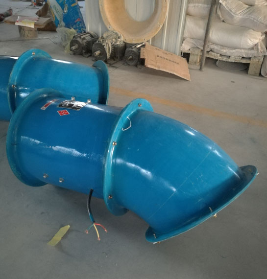 玻璃鋼軸流風(fēng)機(jī)帶45度防雨彎頭